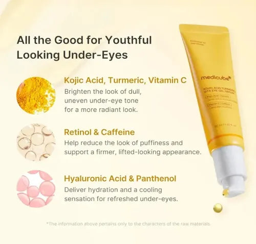 MEDICUBE KOJIC ACID TUMERIC VITA EYE GEL SERUM 3