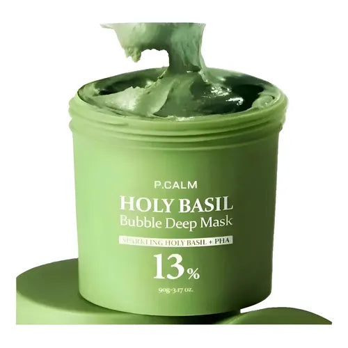 P.CALM HOLY BASIL BUBBLE DEEP MASK