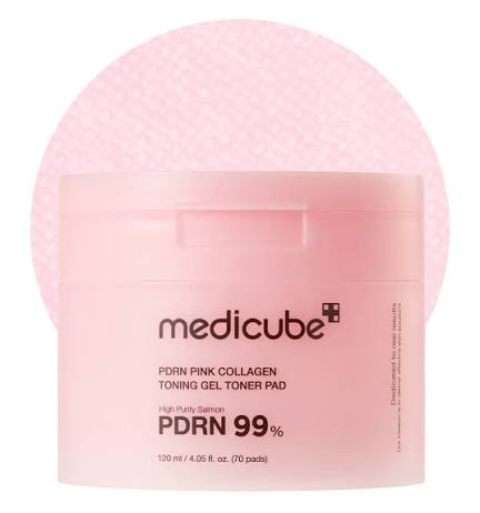 Medicube PDRN Pink Collagen Toning Gel Toner Pads