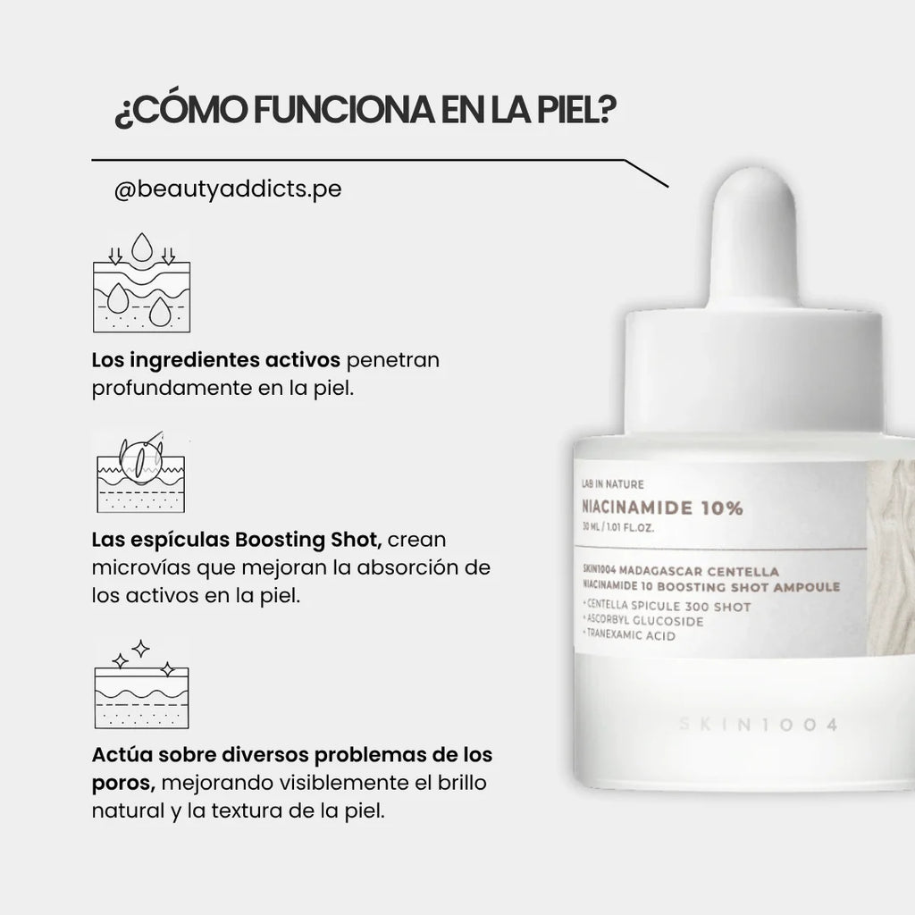 SKIN1004 Madagascar Centella Niacinamide 10 Boosting Shot