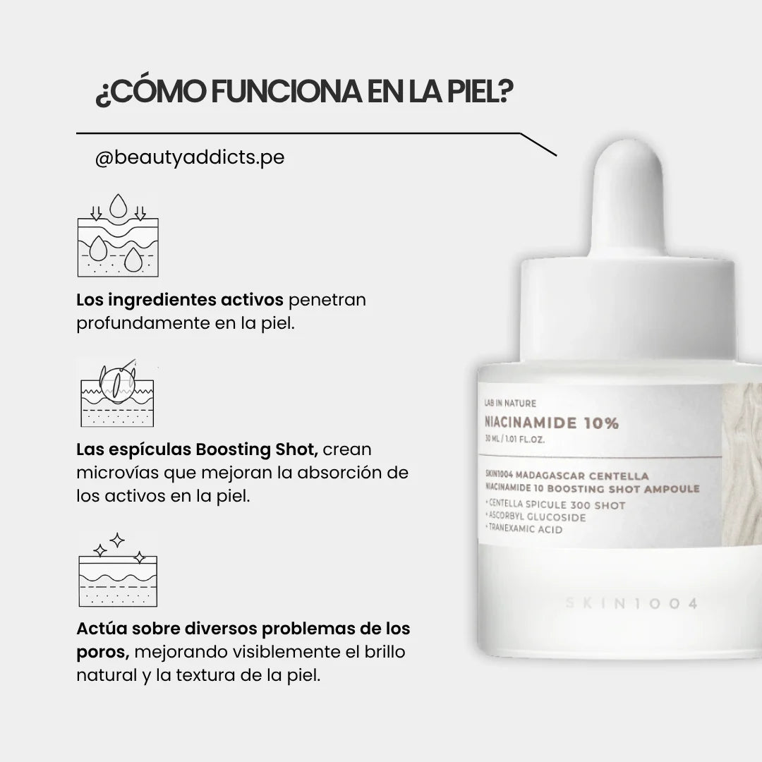 SKIN1004 Madagascar Centella Niacinamide 10 Boosting Shot
